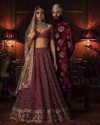 Each color scheme contains the html color. Dark Maroon Color Wedding Lehenga Choli Panache Haute Couture