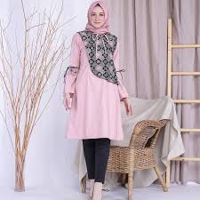 Ukuran ini untuk belahan bukaan lengan. 50 Model Tunik Batik Elegan Modern Kerja Kombinasi