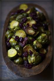 Bj S Brussel Sprouts Recipe Roasted Brussel Sprouts With Cranberries And Balsamic Vinegar With Images Vegetable Dishes Veggie Dishes Roasted Brussel
