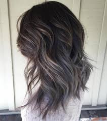 Image Result For Silver Highlights On Dark Brown Hair Grey Hair Color Hair Styles Dark Hair With Highlights