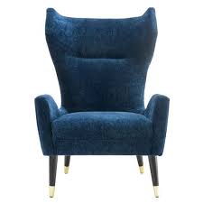 Found It At Wayfair Borough Velvet Wingback Chair Velvet Wingback Chair Velvet Chair Navy Velvet Chair