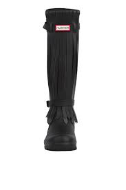 Hunter boots® advises that a white film may appear on the surface of the. Hunter Original Tall Fringe Rain Boots Black Dark Slate Matte Lyst