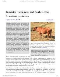Leviticus 11:2 say to the israelites, 'of all the beasts of the earth, you may eat leviticus 11:4 but of those that chew the cud or have split hooves, you. Pdf Jumarts Horse Cows And Donkey Cows