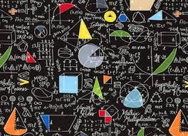 Math Equations Cotton Black Poster Bunga Buku Catatan Matematika Fisika
