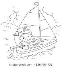 Image Vectorielle De Stock De Puzzle Game Kids Numbers Game Cartoon 1564991800 Coloriage Bateau Coloriage Dessin De Bateau