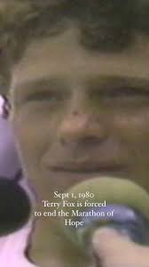 On this day in 1980 Terry Fox ended the Marathon of Hope after 143 days and  5,373 km. #terryfox