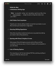 Tags are automatically synced with the ios app over icloud. Write For Mac A Beautiful Note Taking Markdown Writing App
