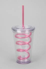 Curly Straw To Go Cup Glassware Cup Straw