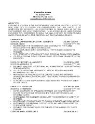 Resume Nyc Entertainment Industry