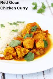 Red Goan Chicken Curry Recipe Curry Recipes Easy Chicken Recipes Poultry Recipes
