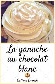 La Ganache Au Chocolat Blanc Et A La Vanille La Recette Facile En 2020 Recette Ganache Chocolat Blanc Recette De Ganache