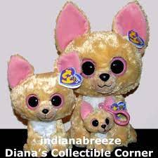 Set Of Nacho Chihuahua Dogs Ty Beanie Baby Boos Large 10 Buddy 6 And Key Clip New Ebay Beanie Boos Baby Beanie Ty Beanie Boos
