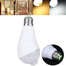 Wholesale Price Free Shipping E27 Led Bulbs E27 5w 7w 350 Degree Rotate Infrared Motion Sensor Led Light Bulb For Corrido Led Light Bulb Led Lights
