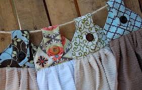 Diy hanging kitchen towels with velcro pattern blocks. Little Yellow Barn Hanging Dish Towels Sewing Crafts Hanging Towels Trendy Sewing