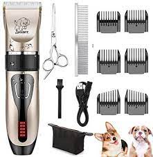 Yabife Dog Clippers Usb Rechargeable Cordless Dog Grooming Kit Electric Pets Hair Trimmers Shaver Shears For Dogs And Cats Quiet Washable With Led Display Dog Grooming Clippers Dog Grooming Dog Clippers