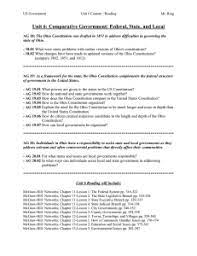 To see how a state constitution might offer similar yet different rights than the u.s. Comparing Ohio And Us Constitutions Answer Key