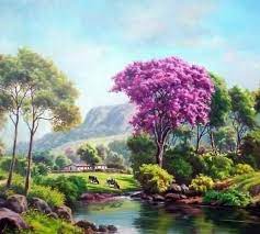 Beli lukisan pemandangan sawah online berkualitas dengan harga murah terbaru 2021 di tokopedia! Gambar Pemandangan Alam Yang Indah Dan Sejuk Jual Lukisan Pemandangan Alam Sejuk Dan Indah Kab Klungkung 0 Pemandangan Lukisan Lanskap Pemandangan Khayalan