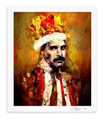 He loved art, and because of that, he often went along. Freddie Mercury Art Rockwell Art