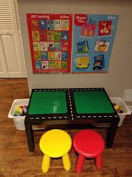 Diy Lego Table With Storage Easy Ikea Hack The Kids Wlll Love In 2020 Lego Table Lego Table With Storage Lego Table Diy