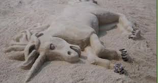 Unicorn In The Sand Unicorn Art Unicorn Artwork Sand Sculptures