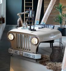 Willys Jeep Desk Car Furniture Automotive Furniture Car Part Furniture