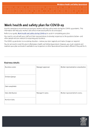 All businesses in queensland have obligations and responsibilities under work health and safety (whs) legislation. Https Www Worksafe Qld Gov Au Data Assets Pdf File 0018 16650 Whs Plan For Covid19 Pdf