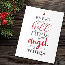Every Time A Bell Rings An Angel Gets His Wings Print Etsy Gift Tags Printable Pottery Barn Christmas Decor Christmas Prints