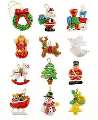Kurt Adler Set Of 12 Mini Resin Ornaments Holiday Lane For The Home Macy S Mini Christmas Ornaments Mini Ornaments Christmas Ornaments