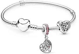 Gå på opdagelse i pandora signature pandora sliding armbånd. Belinia Prestige Damenarmband Armband Herz Charms Armband Stil Charme Schmuck Box Fur Armband Arbre 17 Amazon De Schmuck