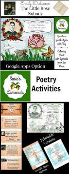 Poetry Activities Emily Dickinson The Little Rose And I M Noboby Poetry Lesson Plans Little Rose Poetry Activities