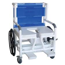Mjm International Bariatric Self Propelled 26 Transport Chair Royal Blue In 2020 Transport Chair Pool Shower Transportation