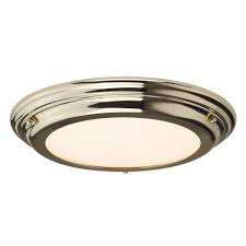 The right bathroom lighting is an important factor and we have a stunning range for you to choose the ideal ceiling light for your home. Flush Fit Led Bathroom Ceiling Light In Polished Brass