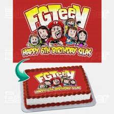Fgteev Game Edible Image Cake Topper Personalized Birthday Sheet Decoration Custom Party Frosting Transfer Fondant Edible Image Cake Topper Edible Image Cake Edible Images