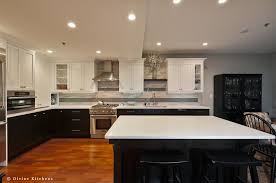 Navy blue is the color of the moment for kitchens. Cambridge Converted Church Transitional Kitchen Divine Design Center
