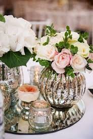 Pin By Ms Deee On My Girlie Room Mercury Glass Centerpiece Wedding Table Wedding Centerpieces