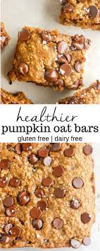 Pumpkin Oat Bars Recipe Pumpkin Breakfast Pumpkin Recipes Healthy Healthy Pumpkin