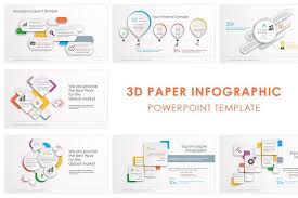 3d Paper Powerpoint Template Powerpoint Templates Presentation Templates Presentation Design Template