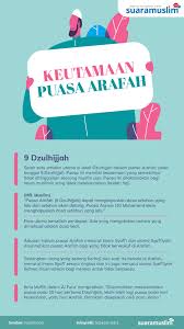 Kaum muslimin mengetahui awal dzulhijjah adalah waktu utama beramal saleh. Keutamaan Puasa Arafah Suara Muslim