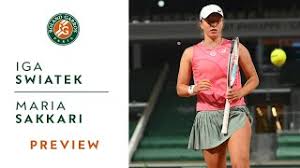 18 maria sakkari looks to derail defending champion iga swiatek in a quarterfinal matchup at the 2021 french open on wednesday at approximately 6:15 a.m. Iga Swiatek Vs Maria Sakkari Preview Quarterfinals I Roland Garros 2021 Youtube
