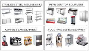 Before starting the restaurant, one should look for all the required supplies and equipments. Top Quality Stainless Steel Chinese Restaurant Kitchen Equipment Hotel Kitchen Equipment All Types Project View Chinese Restaurant Kitchen Equipment Tontile Product Details From Guangzhou Tangtai Hotel Supplies Co Ltd On Alibaba Com