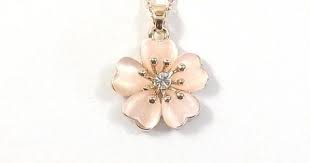 Gift For Mom Cherry Blossom Necklace Sakura Necklace Pink Cherry Blossom Wedding Flower Girl Gift Bridesmaid Jewelry Bride Necklace In 2021 Cherry Blossom Necklace Body Jewelry Shop Blossom Jewelry