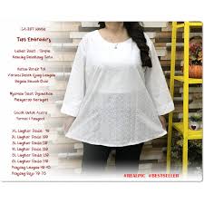 Shop stylish women's blouses & shirts on sale to get special discounts. Blouse Wanita Putih Katun Bordir Baju Wanita Size Besar Jumbo Big Size Shopee Indonesia