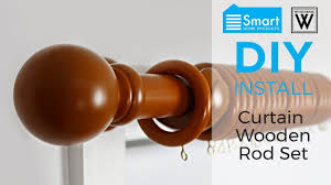 Bagi yang tinggal di kediaman bertingkat, ruang untuk menyidai baju selepas dibasuh. How To A Install A Curtain Wooden Rod Set Youtube