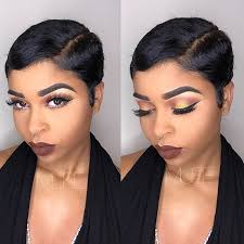 Short hair is so playful that there are a bunch of cool ways you can style it. Go Follow Blackgirlsvault For More Celebration Of Black Beauty Excellence And Culture Short Hair Styles Easy Very Short Haircuts Hair Styles