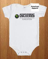 Perfect gift idea for birthday, party, vacation or any occasion, holidays, halloween, christmas… Achievement Unlocked New Character Created Bodysuit New Baby Etsy Geek Baby Fun Baby Announcement New Baby Products