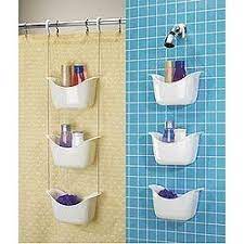 Hanging Basket Shower Caddy Hangs From Shower Head Or Curtain Rod By Umbra 19 99 Diy Bathroom Storage Tiny Bathroom Storage Shower Storage