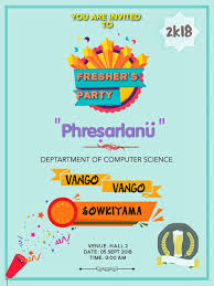 Fresher Party Invitation Card Computer Science Department Freshers Party Invitation Card Design Farewell Invitation Card