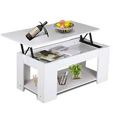 Hidden compartment & large desktop: Dripex Lift Up Top Coffee Table Tea Desk Hidden Storage Bottom Shelf For Office Living Room Buy Online In United Arab Emirates At Desertcart Ae Productid 136705787