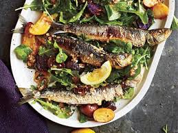 Portuguese Sardine And Potato Salad With Arugula Recipe Sardine Recipes Arugula Recipes Recipes