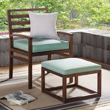 Leather storage ottoman coffee tables, kids storage ottomans, collapsible storage ottomans, and much more! Manor Park Acacia Wood Outdoor Patio Chair Pull Out Ottoman Dark Brown Blue Walmart Com Walmart Com